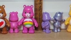 LOT Of 6 Care Bears TCFC Figures 3″ & 2″ Harmony Tenderheart Cheer (T3)