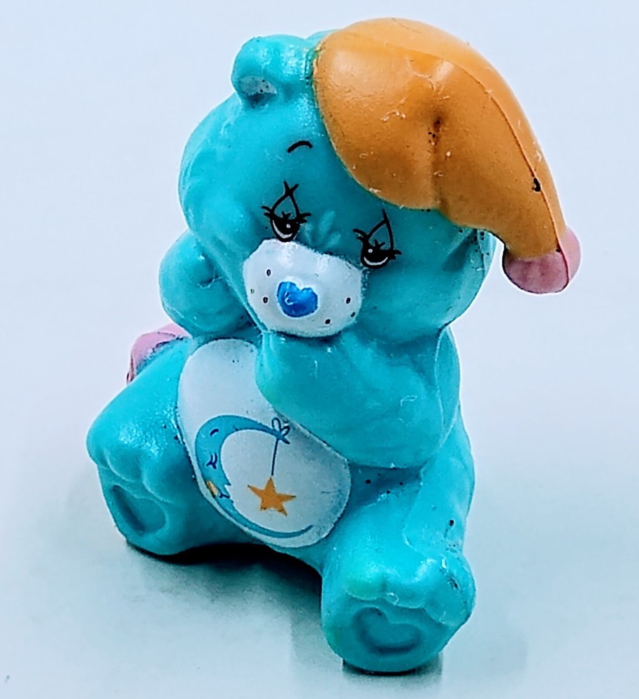 Vintage 1983 AGC – Care Bear Bedtime Bear Sleepy Reading 2″ PVC Figure Figurine