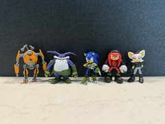 Sonic Prime Netflix Figures Lot Orbot Hangry Cat Renegade Knuckles Rebel Rouge