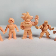 Lot of 5 Dragon Ball Z DBZ Flesh Color Japanese Keshi Mini Figures Keshigomu