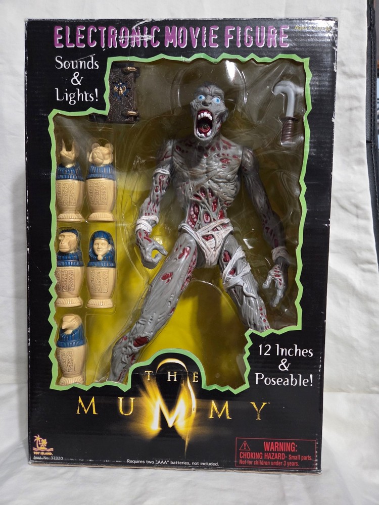 THE MUMMY ELECTRONIC 12″ MOVIE FIGURE Toy Island NEW in Box.