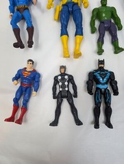 Lot of 12 Action Figures Marvel DC Universe Superman Batman Hulk Hasbro