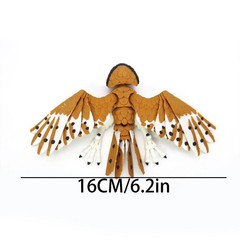 3D Printed Eagle Hawk Simulation Animal Model Figurine Movable Bird Ornament DIY