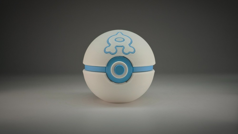 Team Aqua Ball | Classic 3D Printed Pokéball | EX Team Magma vs Team Aqua