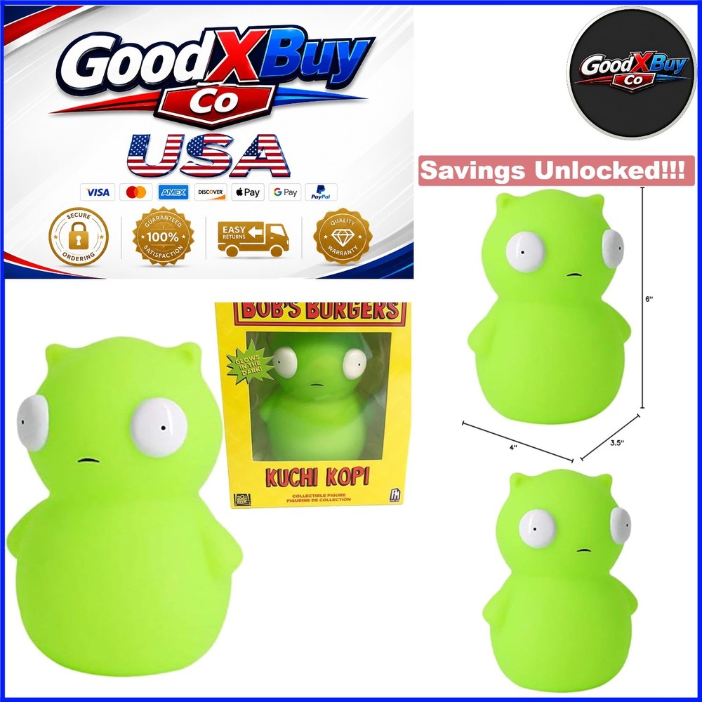 Bobs Burgers Kuchi Kopi Glow in The Dark Vinyl Figure 6″ Anime Collectible