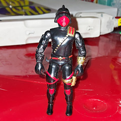 GI Joe Hasbro 1988 Cobra Black Red Gold Action Figure Plastic