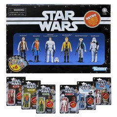 Star Wars Retro Collection 6-Pack a New Hope Luke Skywalker Han Solo Sandtrooper