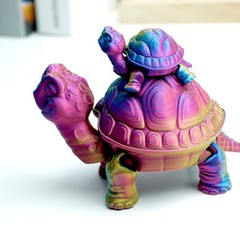 3D Printed Tortoise Model,Articulated Animals figure,Fidget Toys Home Decor