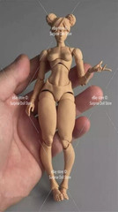 Romankey x COWL 1:12 Suntan Skin Super Jointed Female Head Body 6″ Figure Toys