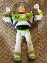 Buzz Lightyear Talking Figure Thinkway Disney Pixar Wings Pop Open