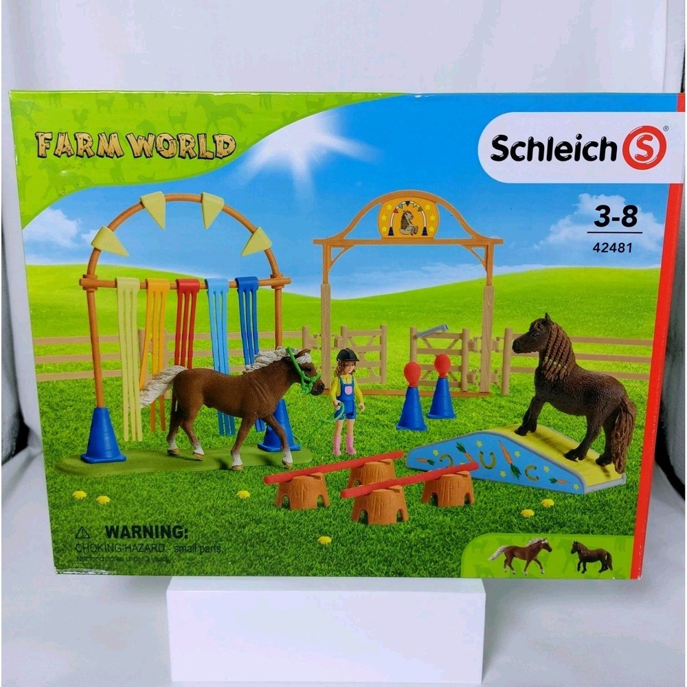 SCHLEICH FARM WORLD Pony Agility Training 42481 NEW IN SEALED BOX