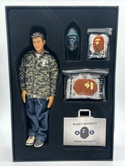 Limited Edition A Bathing Ape Bape Clot Edison Chen 12” Figure Used Of 100 2004