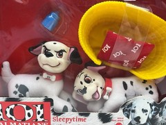 Vintage 101 Dalmatians Sleepytime Wizzer & Two-Tone Mattel Disney NIB