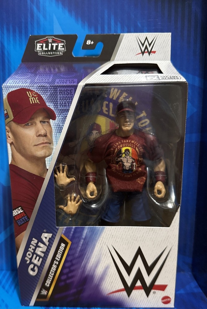 WWE ELITE COLLECTION JOHN CENA TRUE FX DETAILS BRUSSELS FAREWELL TOUR