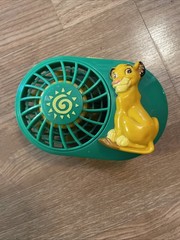 Vintage The Lion King SiMBA Battery Powered Mini Fun Fan by Janex