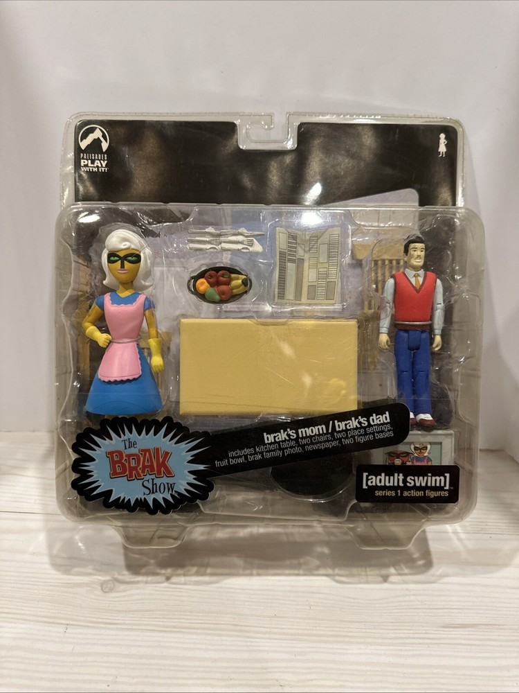 Palisades Adult Swim Action Figure Series 1 2 pack set BRAK SHOW Brak’s MOM DAD