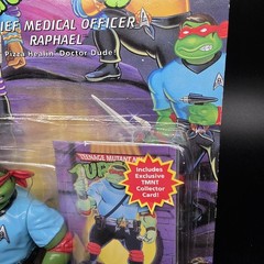 1994 TMNT Chief Medical Officer Raphael Vintage Turtles MOC Sealed Star Trek