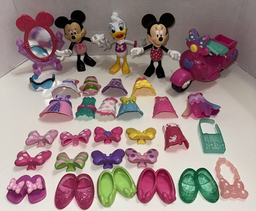 Disney Minnie Mouse & Daisy Duck Bow‑tique Snap N Style Accessories Lot D