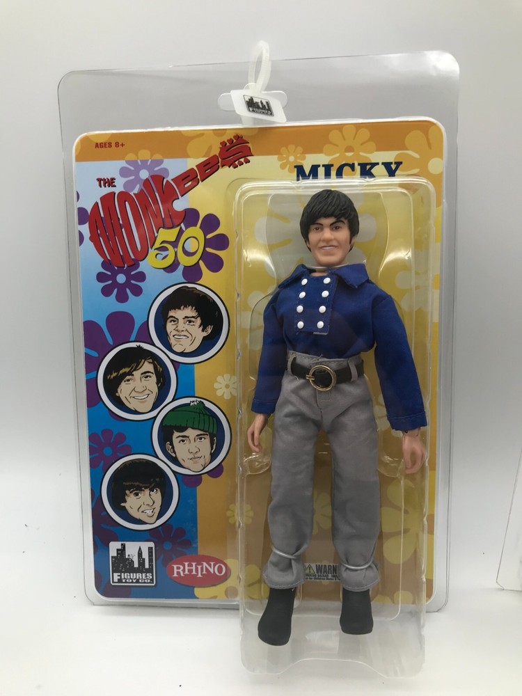The Monkees 8 Inch Retro Style Action Figures BLUE Band Outfit: Micky Dolenz