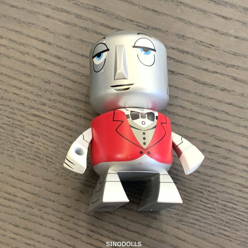 DISNEY VINYLMATION Park 3″ Inch Robot Chef Horizons Epcot Butler Red Silver #K1