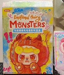 JOTOYS Q.Kid Emotional Hairy Monsters Series Bag Charm Pink Affection Confirmed