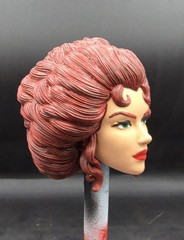 Marvel Legends Custom Black Queen Jean Grey Head 1/12 Scale Painted