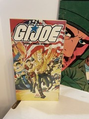 Vintage Gi Joe Coloring Book And Promotional VHS Tapes And Sgt Savage Backers