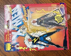 1991 Toy Biz Storm Power Glow Uncanny X-Men Marvel Figure w Special Edition Card