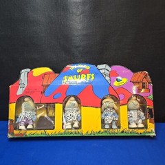 NIB 1988 The World of Smurfs The Choir Fully Jointed Flocked Vinyl Peyo