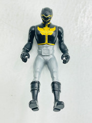 SCG Power Rangers Megaforce Black Ranger Sitting Vehicle Action Figure 3.75″