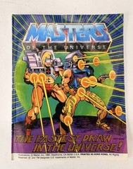 Vintage 1986 MOTU Rio Blast Action Figure, Weapon, Mini Comic, Partial Card Back