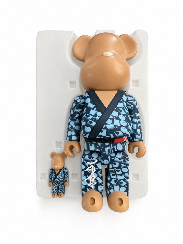 Medicom BE@RBRICK STASH x Albino & Preto 100% 400% Bearbrick Set