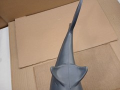 Vintage 15″ Long Great White Shark Snapping Head Moving Toy Parts & Repair Only
