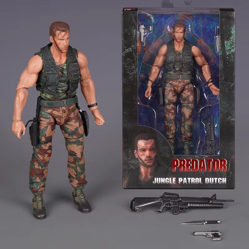 2026 New Predator Jungle Extraction Dutch Action Figure Schwarzenegger Toy Gift.