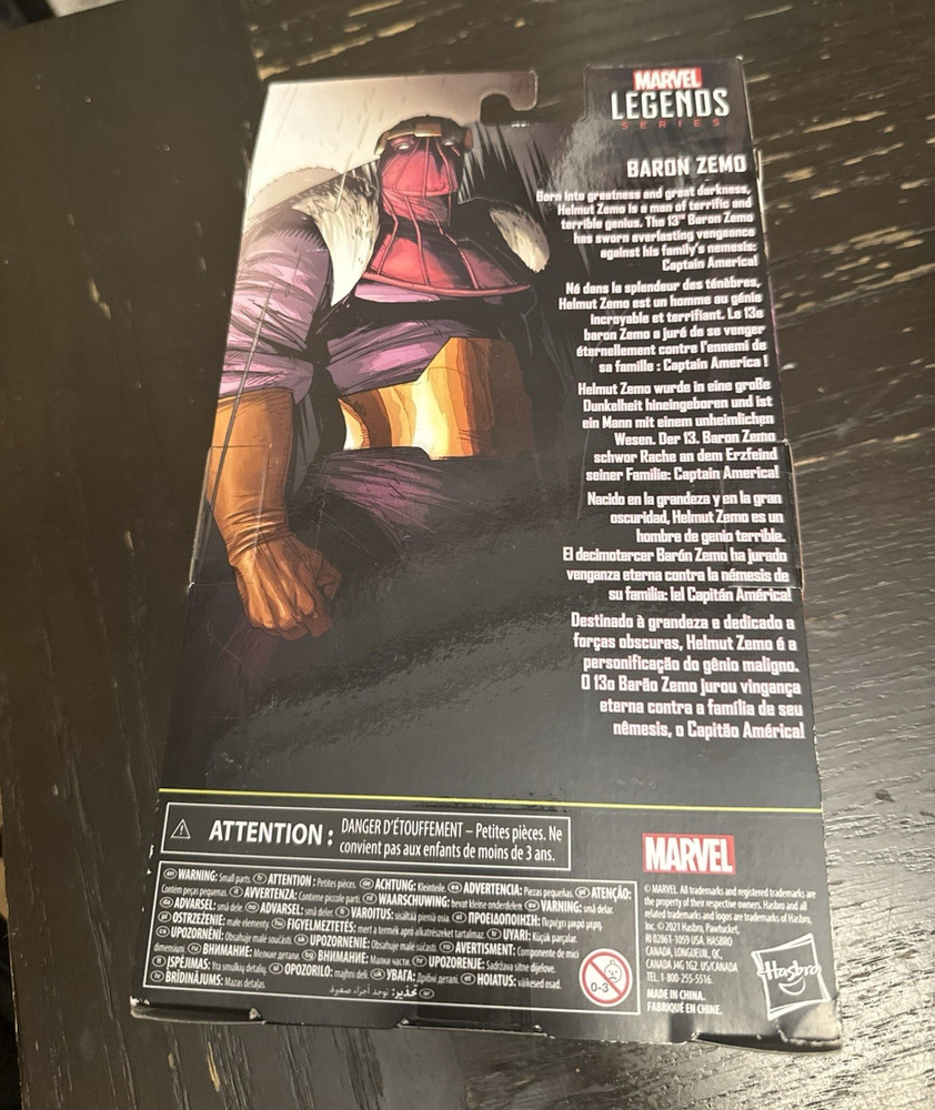 Hasbro Marvel Legends Series Baron Zemo Marvel Action Figure w/ Sword, Hands