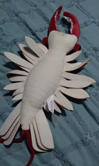 Realistic Anomalocaris Plush Vibrant Red Shrimp Stuffed Animal Kids Gift