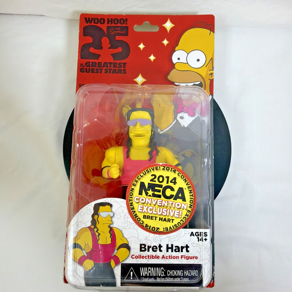 NECA The Simpsons Bret Hart Series 3 2014 Convention Exclusive NEW Sealed