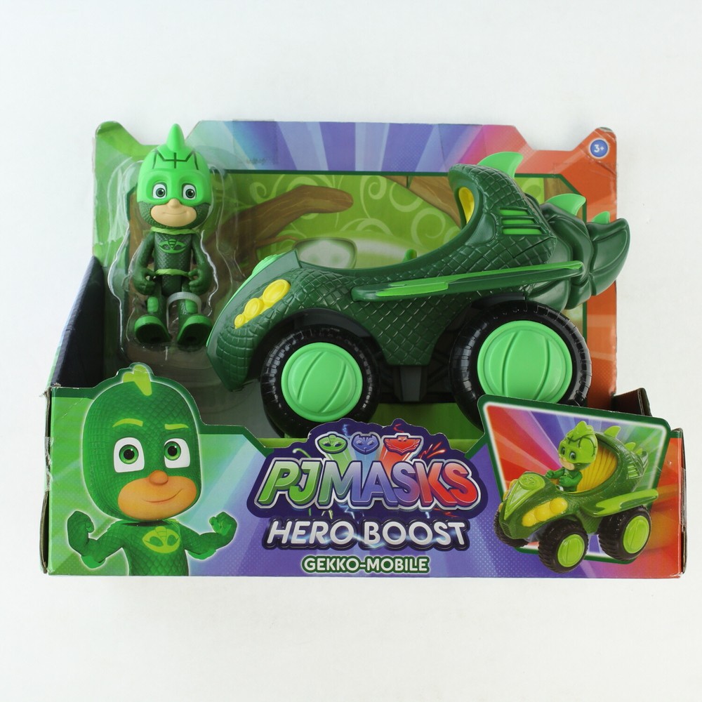 PJ Masks Hero Boost Vehicle Green Gekko Mobile Car & Gekko Action Figure
