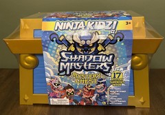 Ninja Kidz Shadow Masters Mystery Large Chest 17 Mystery Surprises Gold Box New