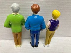 Lot of 3 Adult Lakeshore Learning PVC Toy Figures 5″ Tall GUC