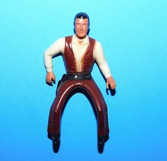 1961 HARTLAND WYATT EARP & CLINT WALKER WESTERN FIGURES WITH HORSES