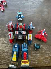 Vintage Voltron Dairugger DX Parts Lot 1982 Bandai & Japan 14” Combiner