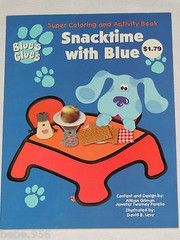 BLUE’S CLUES SUPER COLORING & ACTIVITY BOOK , SNACKTIME WITH BLUE , 1998,