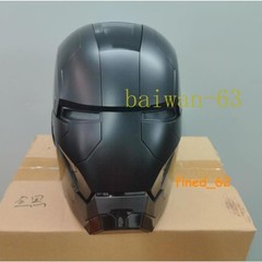 US STOCK Iron Man 1:1 Matte Black MK5 Helmet Deformable Voice Control Wearable
