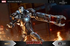 zd toys IRON MAN MARK 34 SOUTHPAW 1/10 action figure iron man 3 MARVEL ship July