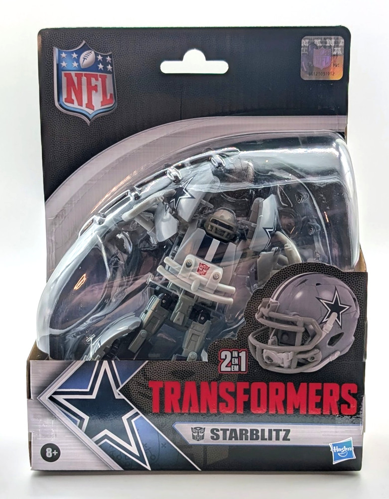 Hasbro Crossover Transformers x NFL STARBLITZ Dallas Cowboys 2-in-1 Team Helmet!