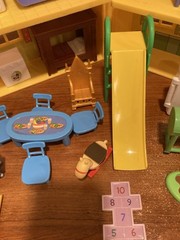 2003 Peppa Pig Figure Lot House Carry Case 75+ Figures 5 Cars Furniture Bundle