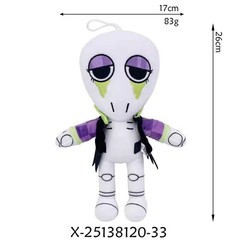 Dandy’s World Plush Gourdy Eclipse Pebble Rosy Ribecca Plushie Toy for Game Fans