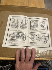 Star Wars Tie Interceptor Vehicle 1983 Vintage Instructions RARE