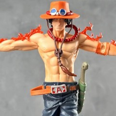 11″ One Piece Portgas D Ace Handmade PVC Cartoon Anime Action Figure Statue New